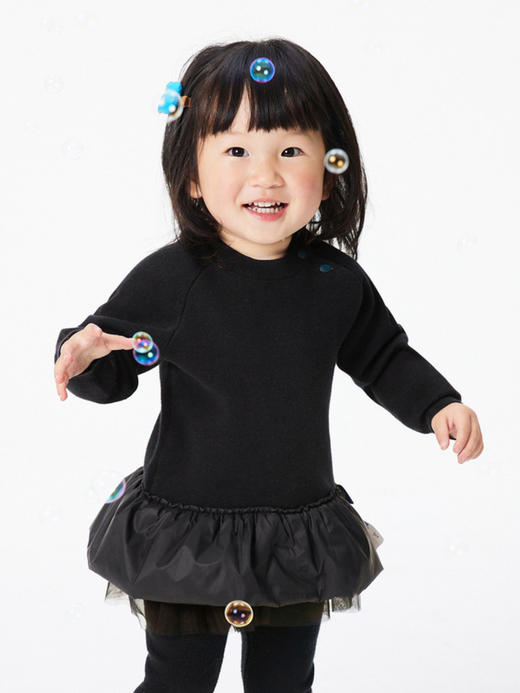 江南布衣童  22年秋款  长袖毛衫连衣裙   YM9G10880 商品图4