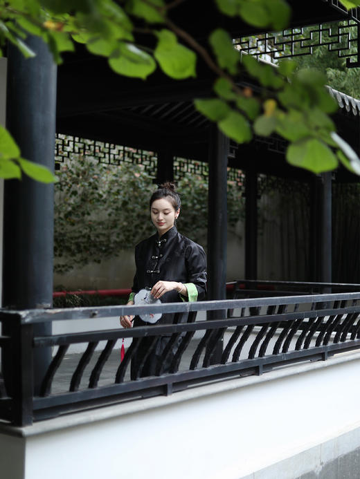 预定|盛唐牡丹 双面穿真丝提花新中式女外套 .潮快闪[福利品] 商品图3