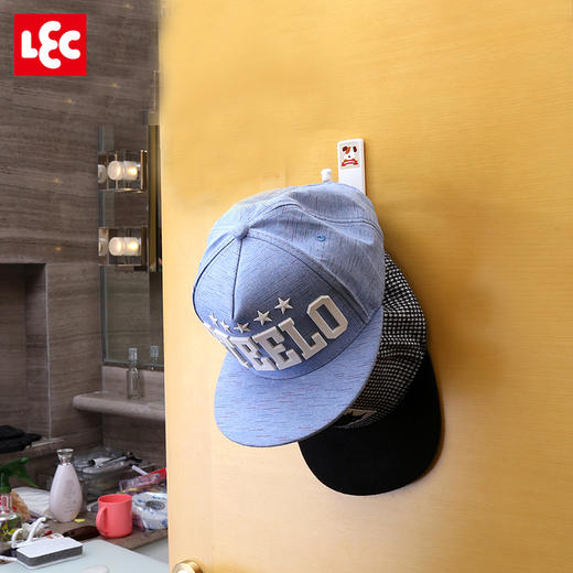 日本LEC家用强力黏胶挂钩帽子背包外套悬挂壁挂免打孔挂钩 商品图3