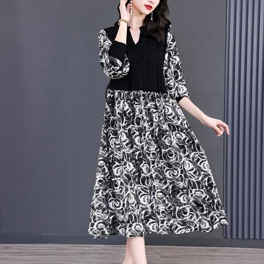 NYL-30283秋季新款时尚洋气胖MM宽松显瘦中长裙潮 商品图3