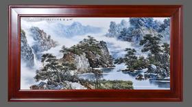 原创现代作品湖山秀色