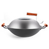 铁太郎双耳大铁锅日本窒化圆底家用无涂层炒菜锅煤气灶用 商品缩略图0