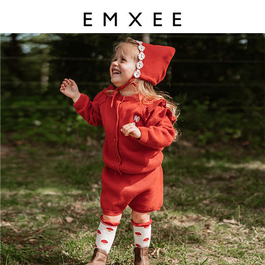 【宝宝服饰】嫚熙童装女童针织短裤2023年新款女宝宝外穿裤子可爱百搭针织短裤 商品图3