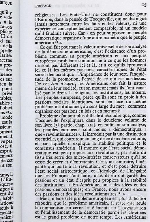 【中商原版】【法文版】托克维尔：论美国的民主卷1 法文原版 De la démocratie en Amérique - Tome 1 Alexis de Tocqueville 商品图7