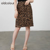 oldcolour2021秋商场同款复古斑马纹半身裙高腰显瘦DN33062490 商品缩略图2