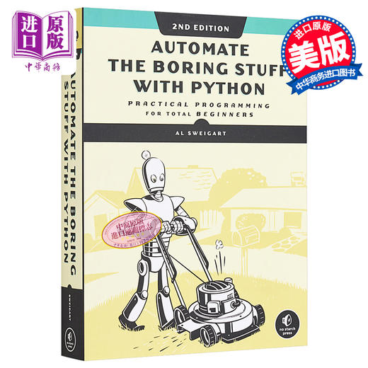 【中商原版】Python编程快速上手：让繁琐工作自动化 英文原版 Automate the Boring Stuff with Python Al Sweigart No Starch Pres 商品图0