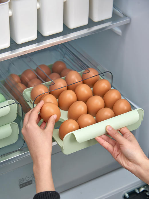 鸡蛋收纳盒家用抽屉式食品保鲜盒厨房鸡蛋盒 商品图2
