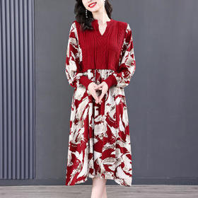 NYL-30283秋季新款时尚洋气胖MM宽松显瘦中长裙潮