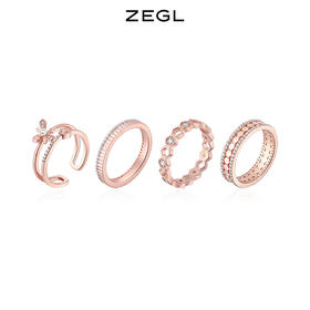 ZEGL设计师蜂巢系列情侣戒指一对款开口戒情人节生日礼物送男女友