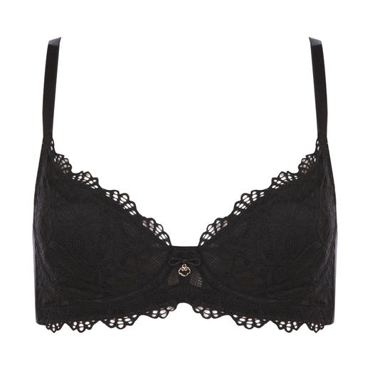 都市丽人薄适贴合轻薄杯BC杯内衣蕾丝超薄3/4杯文胸三排扣软钢圈LB22M1 商品图4