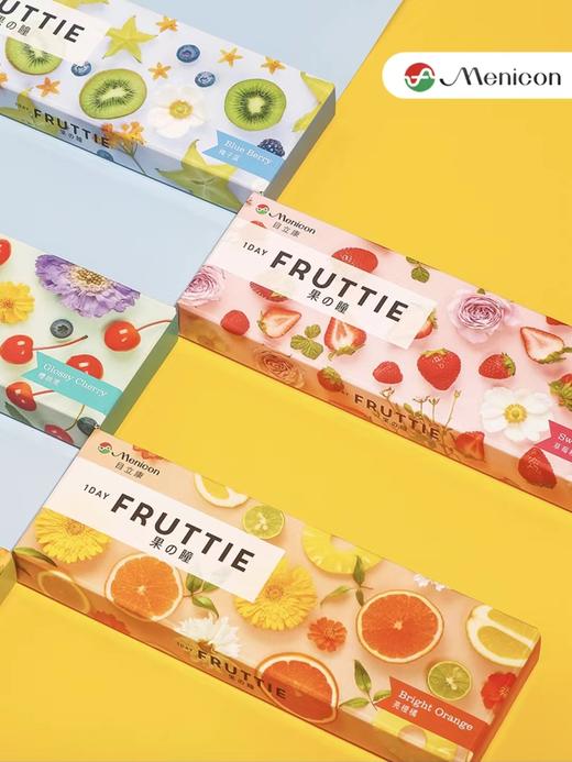 Menicon目立康 Fruttie果瞳系列 日抛 日系微混血 彩色隐形眼镜 10片装 商品图5