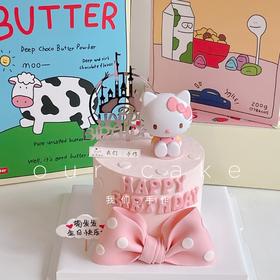 Hello Kitty 凯蒂猫蛋糕-低糖处理无添加