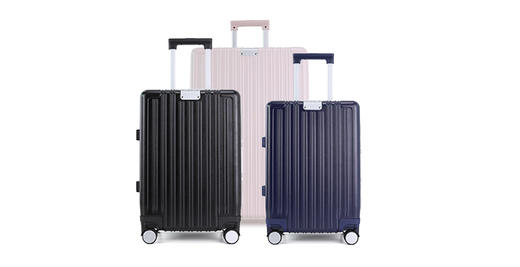 新款出口欧洲商务铝框耐刮拉杆箱6616K 商品图4