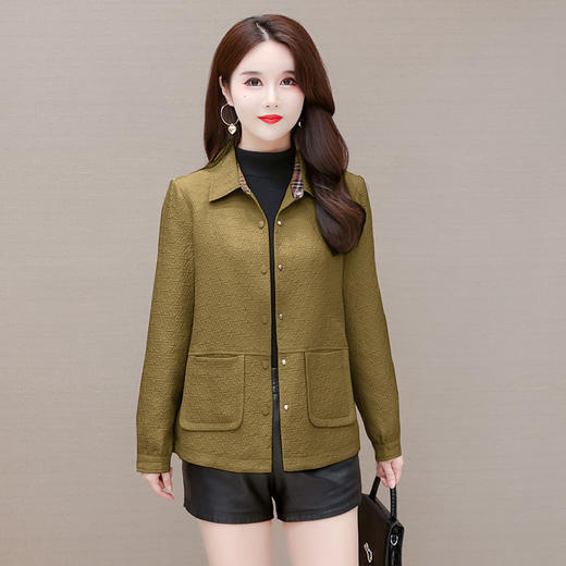 YWE 7C2206提花修身时尚小外套单排扣气质 商品图1