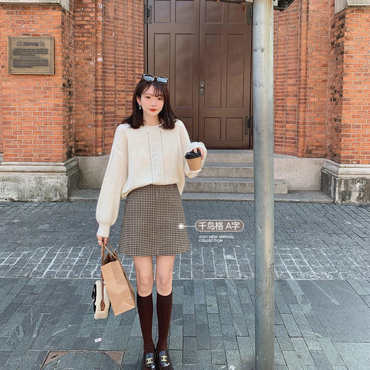 金蘑菇菇【约克故事】格子裙合集多版本！让搭配更特别的高腰短裙 商品图3