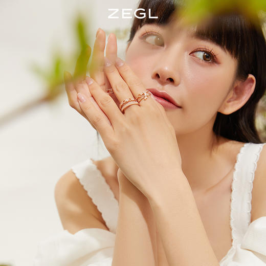 ZEGL设计师蜂巢系列情侣戒指一对款开口戒情人节生日礼物送男女友 商品图6