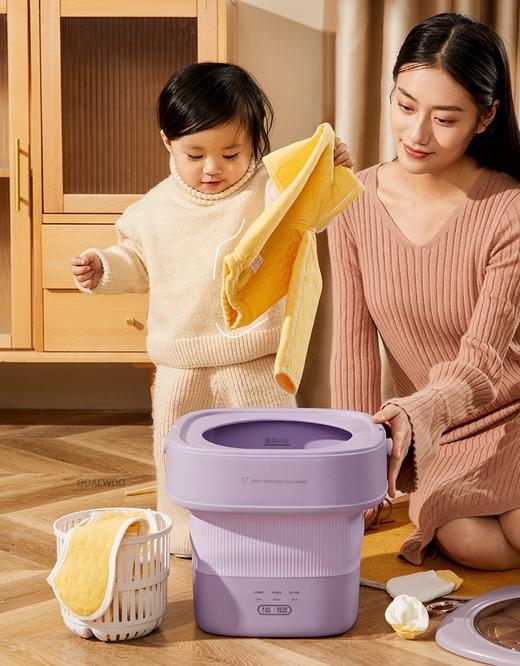 大宇（DAEWOO）迷你洗衣机 家用内衣内裤袜子折叠洗衣机  XHR 商品图0