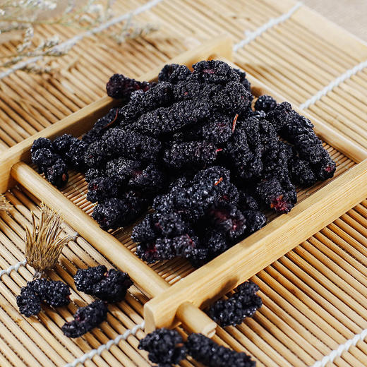【姚朵朵】大果桑葚干200g*2罐 无沙黑桑葚子 养生茶 桑椹子泡酒 商品图2