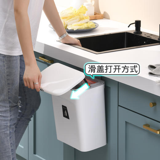 厨房垃圾桶北欧橱柜门壁挂式悬挂垃圾桶 商品图3