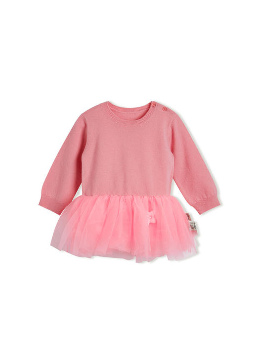 江南布衣童  22年秋款   纯色棉质长袖毛衫连衣裙  YM9G10870 商品图4