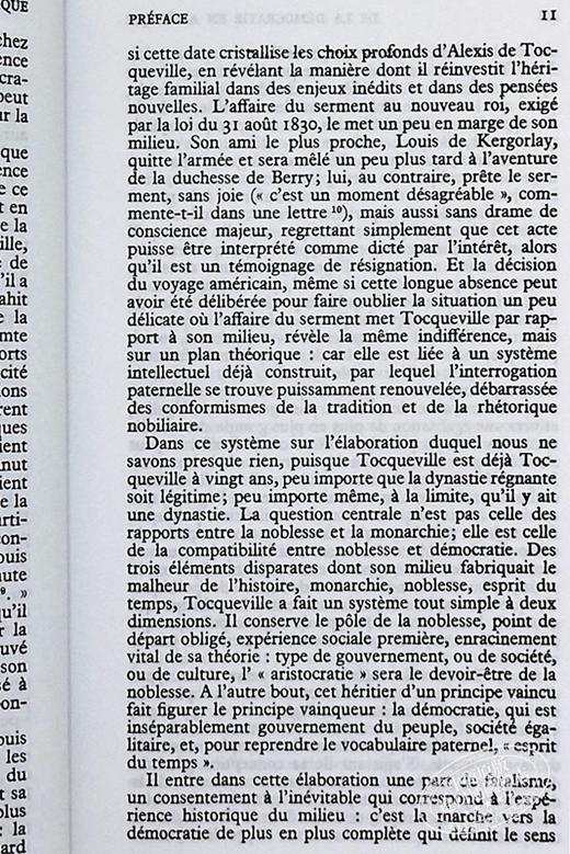 【中商原版】【法文版】托克维尔：论美国的民主卷1 法文原版 De la démocratie en Amérique - Tome 1 Alexis de Tocqueville 商品图5