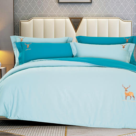 鑫缘 双面用全棉贡缎四件套 DMG1418 商品图3