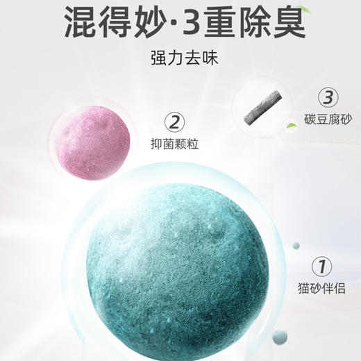【宠物用品】宠道夫混合猫砂除臭活性炭奶香豆腐猫砂活性炭膨润土猫沙 商品图3