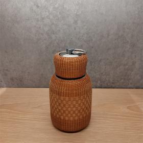 220ml 全包小号花编手雷杯保温杯（精编竹丝）