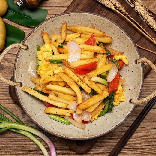 雪川薯味 3/8冷冻粗薯条 500g 1袋 原味 国产薯条半成品 方便速食菜（早餐 午餐 晚餐 夜宵）炸鸡西餐小食 商品图8