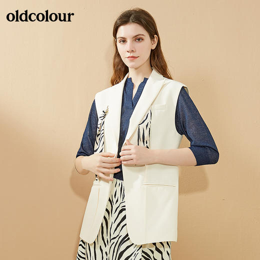 oldcolour2021秋季商场同款气质马夹女N31032146 商品图2