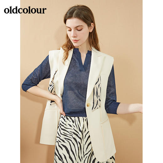 oldcolour2021秋季商场同款气质马夹女N31032146 商品图0
