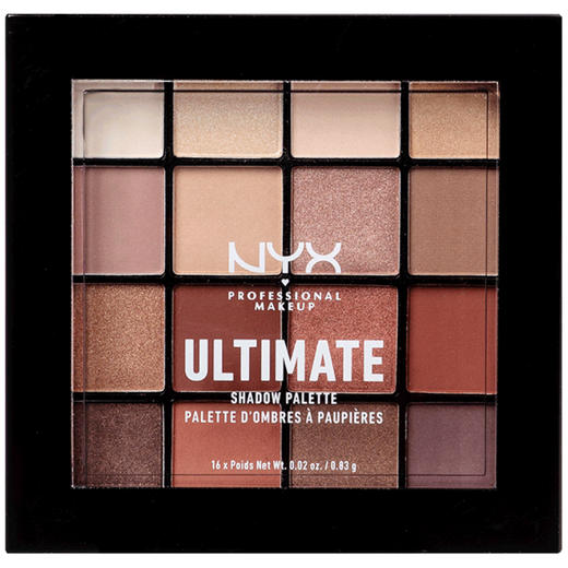 NYX16色眼影盘女王大地眼影盘 乌托邦哑光肿眼泡眼影盒 商品图0