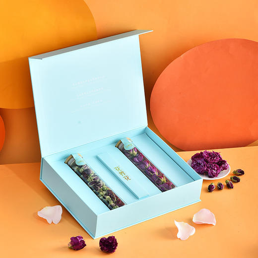冻干玫瑰鲜花茶试管礼盒28g 商品图2