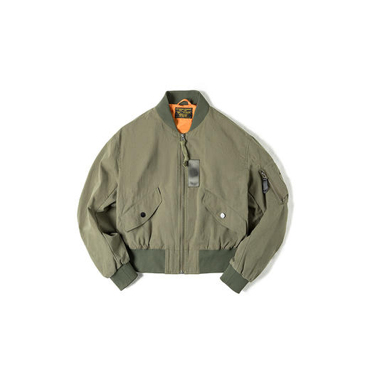 马登美式飞行员外套女立领夹克工装外套短款棒球服上衣春秋女 商品图6