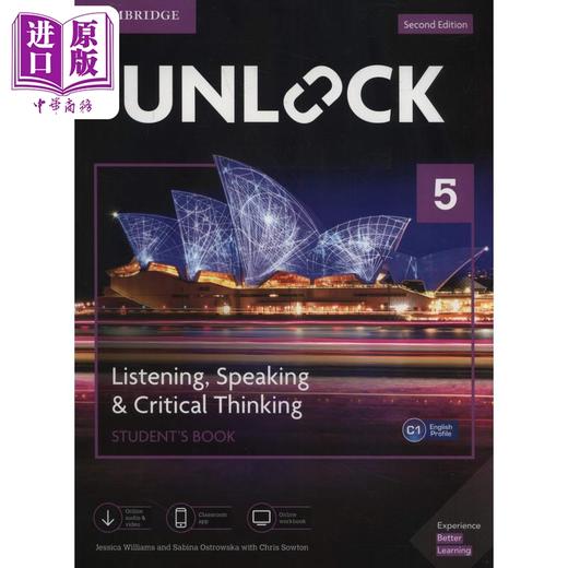 【中商原版】英文原版进口 新版剑桥英语 Unlock 教材5级学生用书 Listening Speaking 听力口语少儿英语教材 含电子资源 CEFR 商品图0