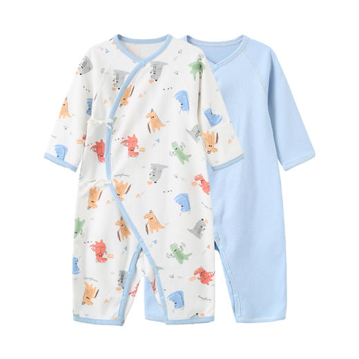 丽婴房-内衣类（秋）F2系带连身装2入 商品图0