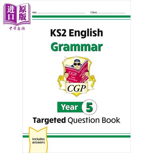 预售 【中商原版】英国CGP原版 KS2 Year3-6 英语语法目标问题书套装4册 含答案 三四五六年级 商品图3