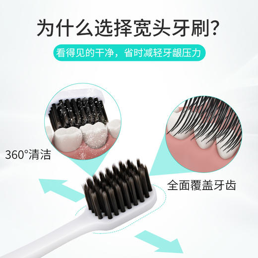 【中欧班列精选】韩国牙刷 原装进口欧志姆牙刷竹炭宽头软毛成人情侣男女家庭装 商品图2