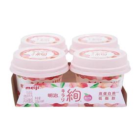 明治绚低脂桃味酸乳100g*4