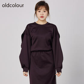 oldcolour2021秋季商场同款宽松气质休闲显瘦圆领T恤女N31023161