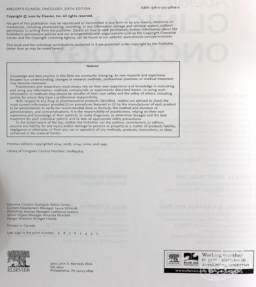 【中商原版】Abeloff临床肿瘤学 英文原版 Abeloff s Clinical OncologyJohn E Niederhuber 商品图8