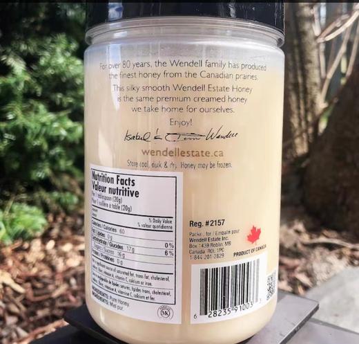 加拿大wendell温德尔天然白蜜1Kg大瓶装 ；保质期：10年（一般贸易） 商品图6
