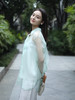 预定|盛唐牡丹  真丝绡对襟女衬衫 .潮快闪[福利品] 商品缩略图3