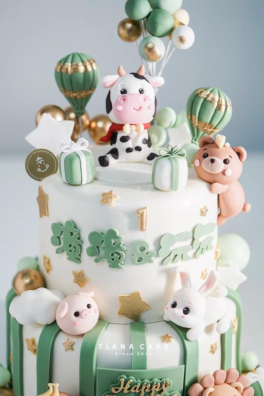 【纯手工翻糖定制】牛宝宝周岁款 商品图2