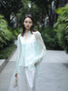 预定|盛唐牡丹  真丝绡对襟女衬衫 .潮快闪[福利品] 商品缩略图6