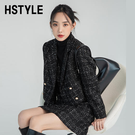 韩都衣舍职业套装女2022秋冬新款御姐时尚气质西装短裙两件套女MX10232 商品图0