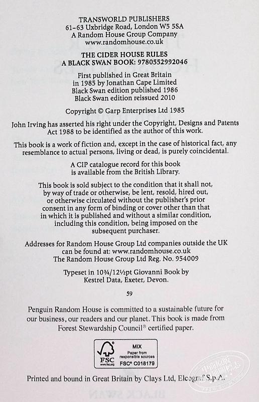 【中商原版】苹果酒屋的规则 豆瓣高分 英文原版 The Cider House Rules John Irving 商品图4