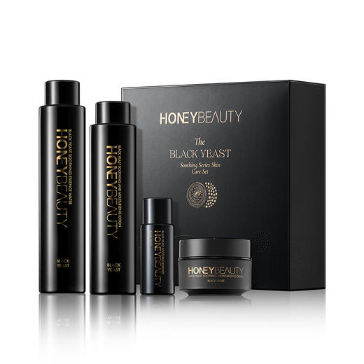 【中样套盒 | 第2件0元 | 任选2件 价格低的0元】透蜜 黑酵母舒缓系列护肤套装中样 商品图3