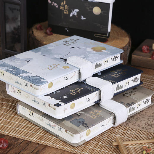 见鹤归精装本创意记事本复古中国风手账 商品图9