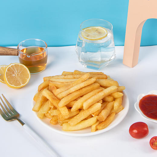 雪川薯味 3/8冷冻粗薯条 500g 1袋 原味 国产薯条半成品 方便速食菜（早餐 午餐 晚餐 夜宵）炸鸡西餐小食 商品图1